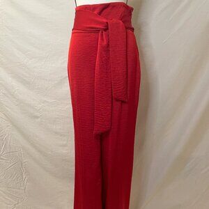 Red Satin Trousers